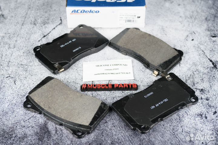 Колодки тормозные перед 17D1050M 19137367 camaro