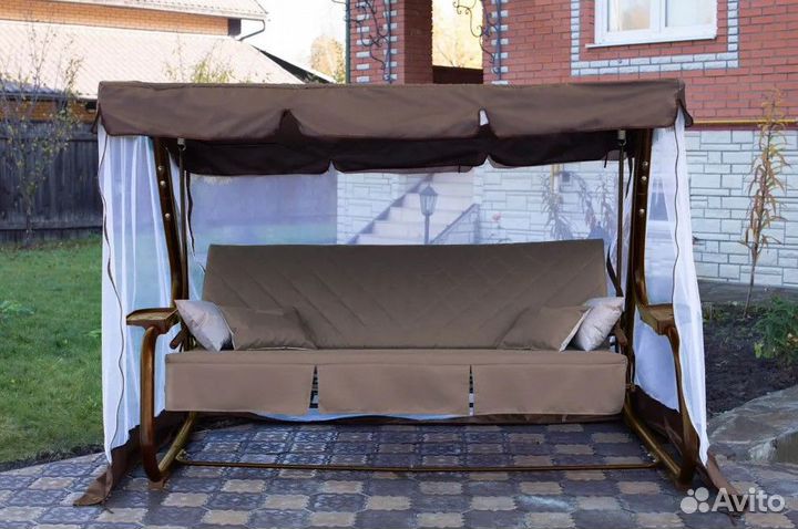 Москитная сетка для садовых качелей 166х112х160 см