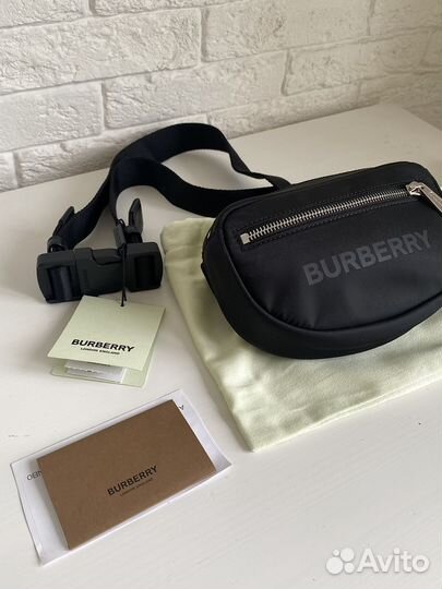 Сумка Burberry Cannon Black поясная оригинал