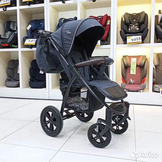 Коляска Вездеход Bubago Model Cross темно-серый