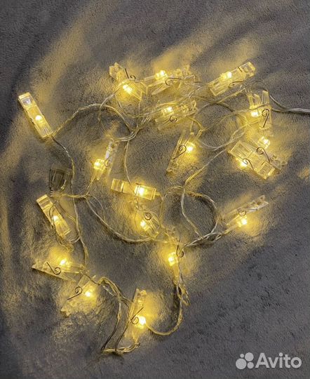 Гирлянда с прищепками