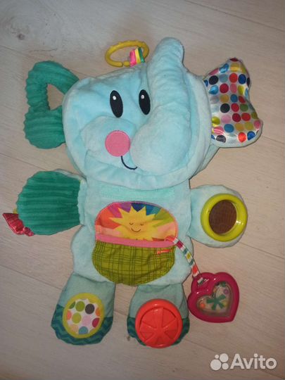 Развивающий слоник, возьми с собой, 3мес+