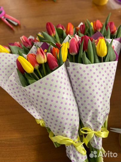 Тюльпаны к 8 марта розница