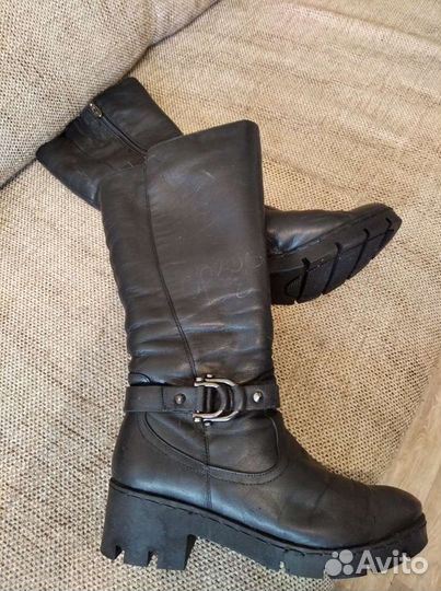 Сапоги зимние. Натуральная кожа. 38 размер торг