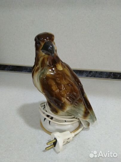 Сокол, фарфоровый светильник