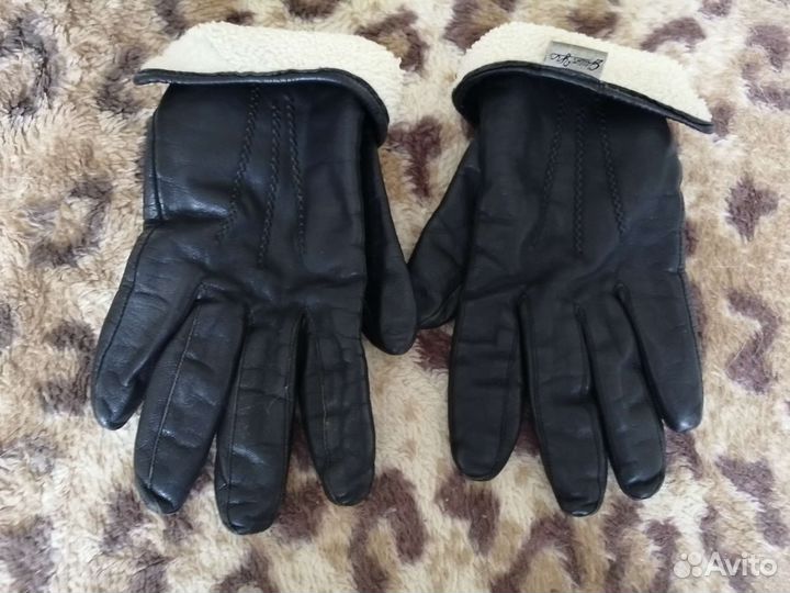 Перчатки кожа жен.зима на овчине