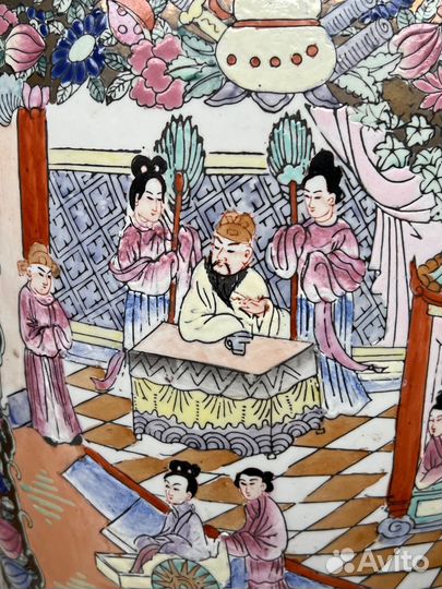 Ваза. Ручная роспись. Китай. Начало 20-го века