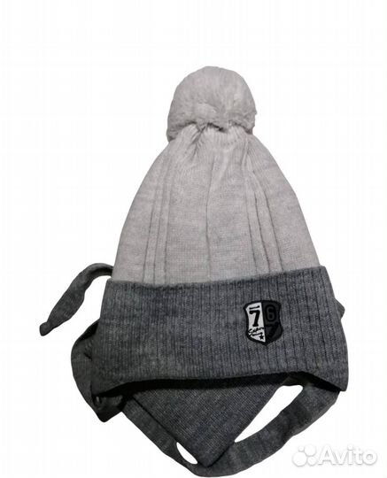 Шапка зимняя для мальчиков со снудом