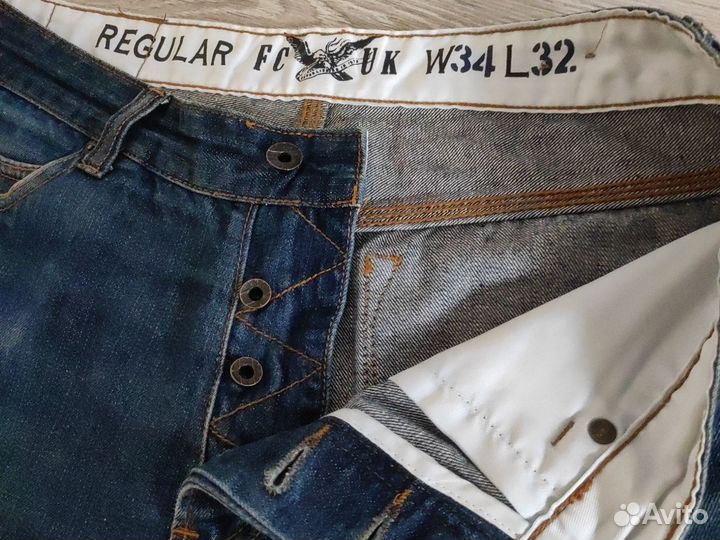 Джинсы мужские Fcuk оригинал W34/L32