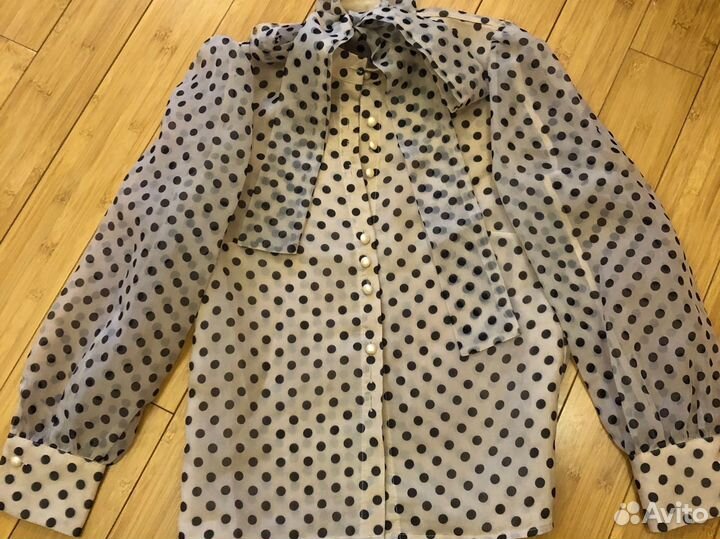 Блузка с бантом под zara