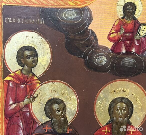 Икона Святые Федор Ирина Никита Иоанн Вонифатий