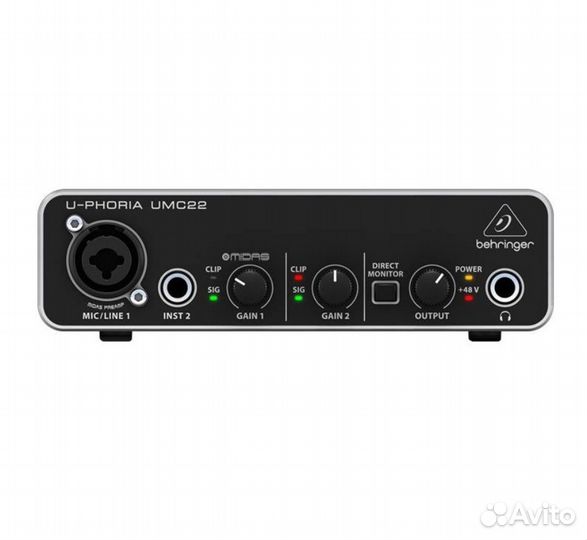 Звуковая карта Behringer UMC22