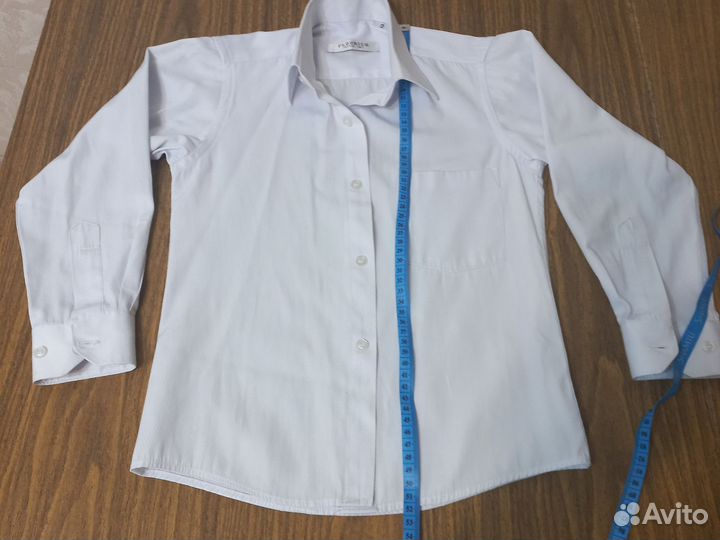 Рубашка на мальчика 7-8 лет, белая