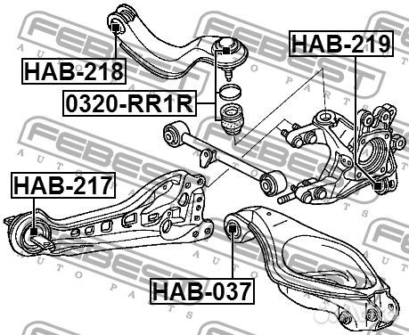 Опора шаровая заднего рычага