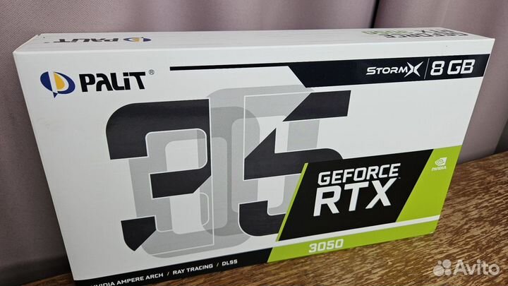 Игровая видеокарта Palit RTX3050 StormX 8GB