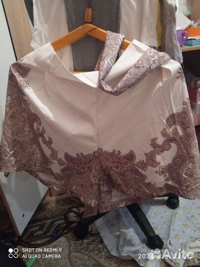 Летний женский костюм, рубашка и шорты