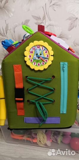 Бизиборд домик (мягкий)