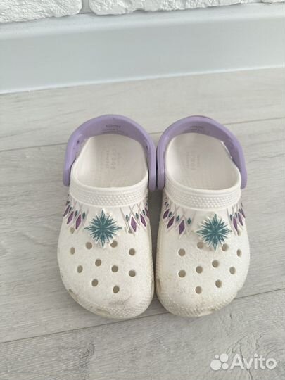 Crocs для девочки Холодное сердце Эльза C10