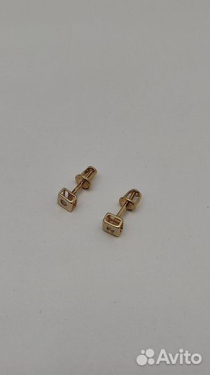 Е.Ц. Серьги, золото 585 (id 78442/78451)