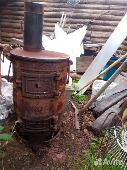 Печь буржуйка чугунная