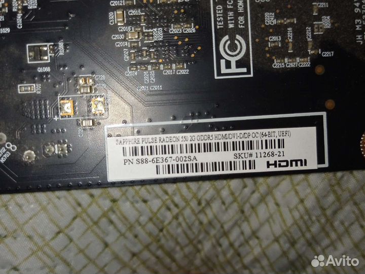 Видеокарта radeon sapphire rx 550 2gb ddr5