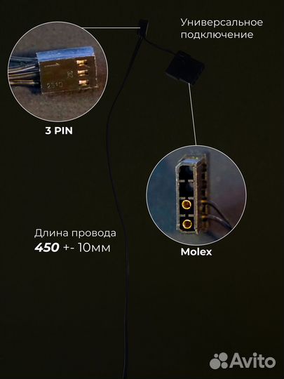 Кулер вентилятор для пк 120 с подсветкой, белый