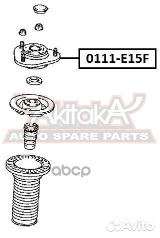 Опора амортизатора asva 0111E15F 0111E15F asva