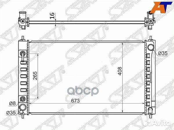 Радиатор Nissan Teana 08-20 NS0004-J32 Sat