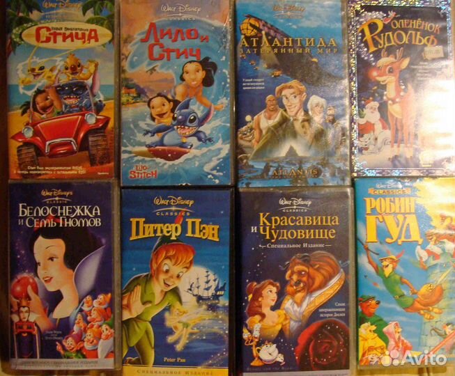 Иностранные мультфильмы на кассетах VHS