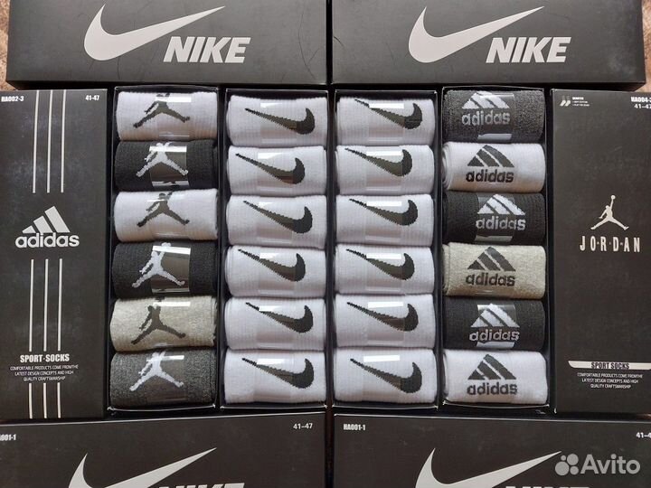 Носки Nike Adidas Jordan качество
