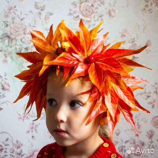 Ободок с листьями на утренник