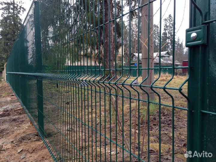 Сетка для забора 3д