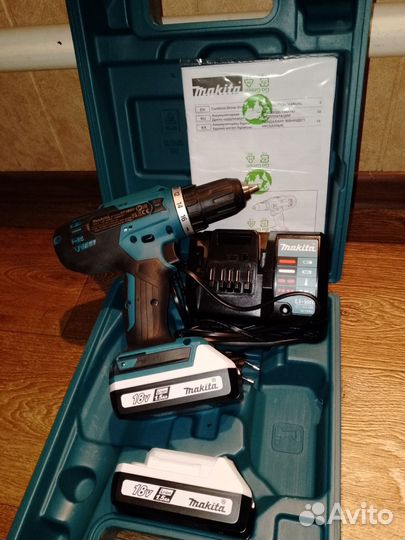 Аккумуляторная дрель шуруповерт makita 18v