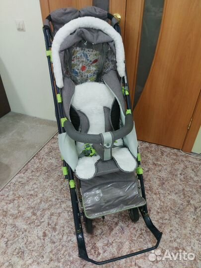 Детские санки коляска ника 7 3/4