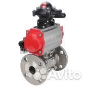 Кран шаровой DN.ru BV3232P(3pc) -FP-F-ISO-H Ду65 Ру25, трехсоставной полнопроходной фланцевый, нержа