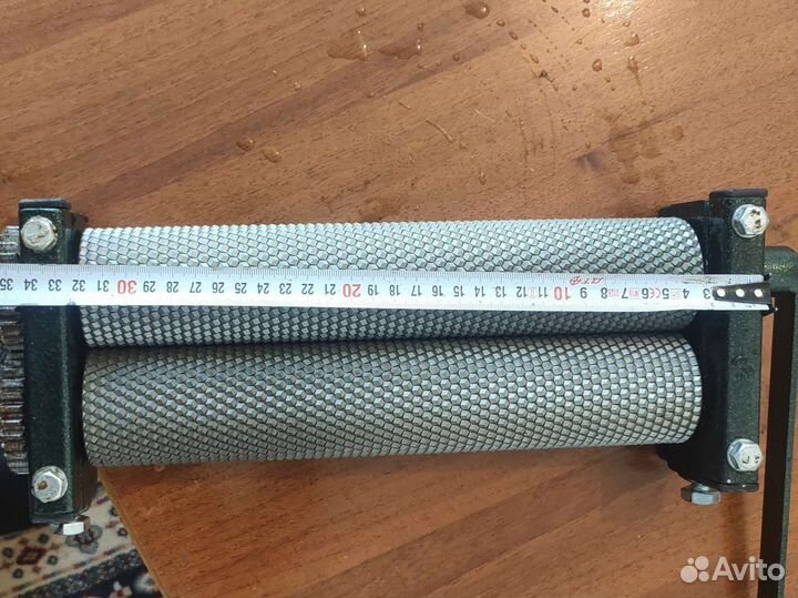 Вальцы для вощины гравированные ручные