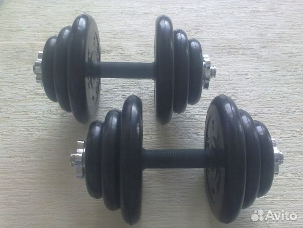 Гантели разборные 19,5 кг MB Barbell Atlet