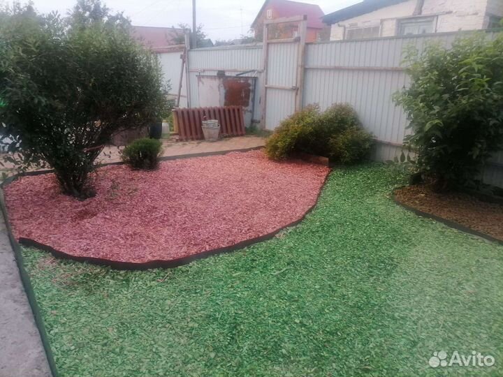 Щепа крашеная,мульча 50литров