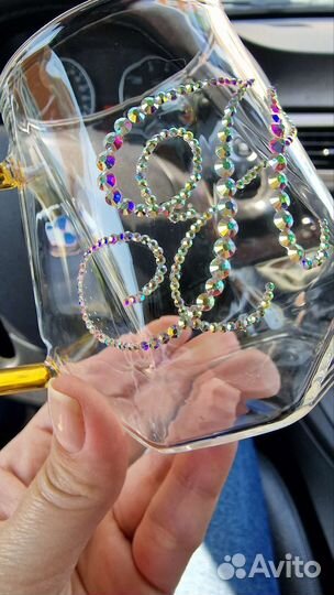 Кружка со стразами