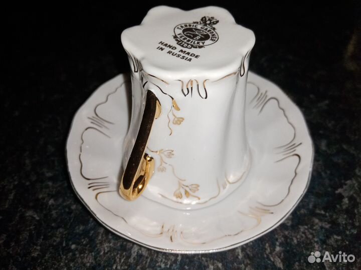 Чашка с блюдцем (кофейная пара, Вербилки, нач.90х)