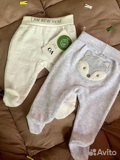 Ползунки C&A одежда на новорожденных