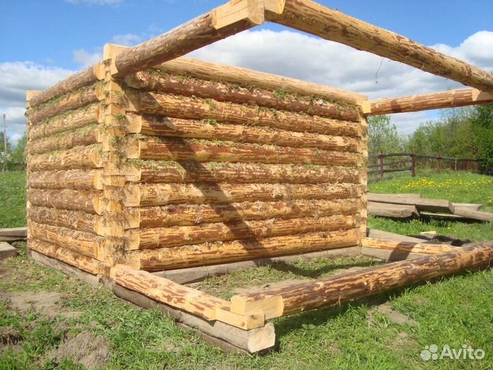 Срубы домов, бань