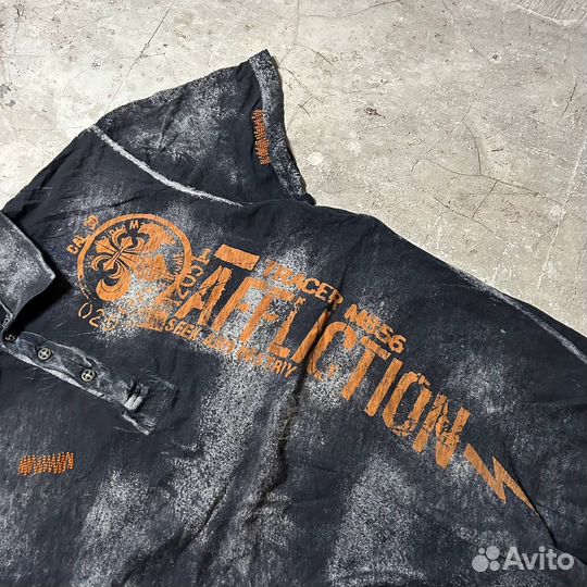 Винтажная футболка Affliction Distressed Оригинал