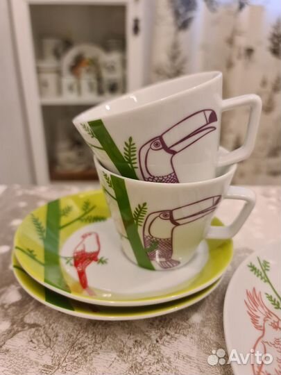 Набор посуды чашка / тарелка / пиала / чайная пара