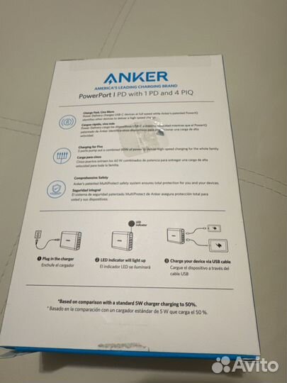 Зарядное устройство Anker PowerPort PD 5 port 60W