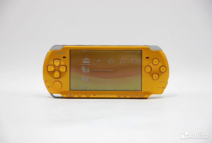 Sony PSP 3000 Slim 64 Gb Bright Yellow В коробке