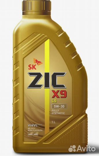 Масло ZIC X9 5w-30 API SL/CF asea A3/B4 1L