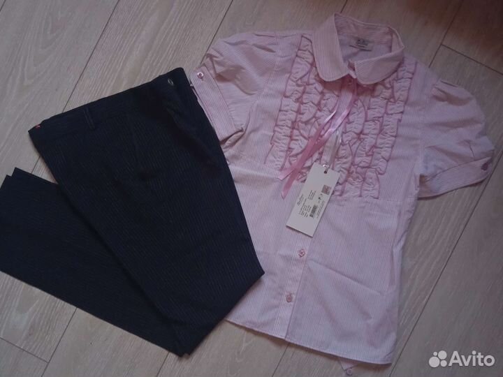 Школьная блузка и брюки stillini размер 152