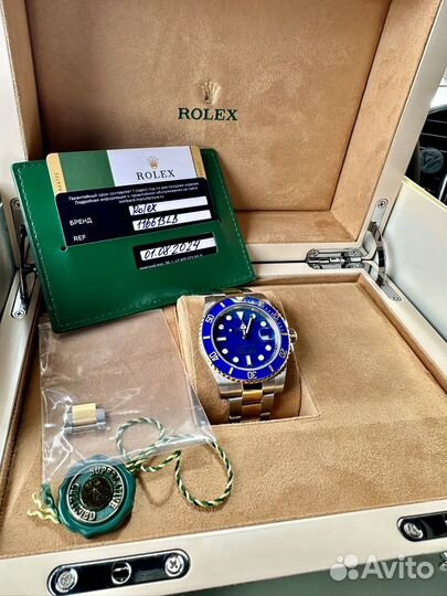 Часы rolex submariner 116613LB gold / /steel