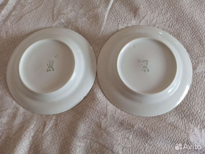 Тарелки СССР Прокопьевский фарфоровый завод